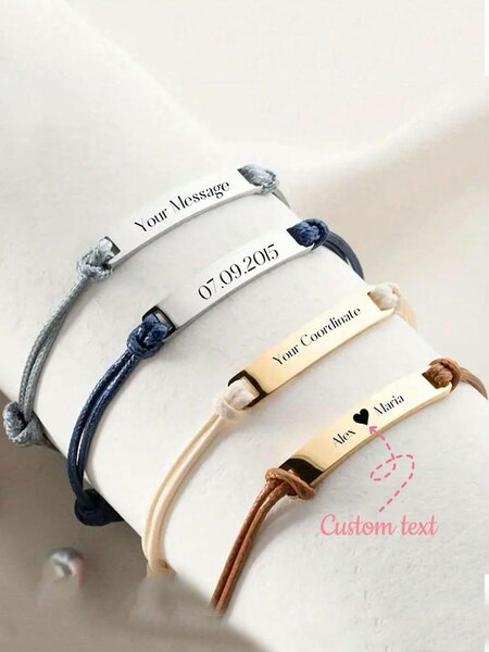 Bracelet personnalisé en acier inoxydable