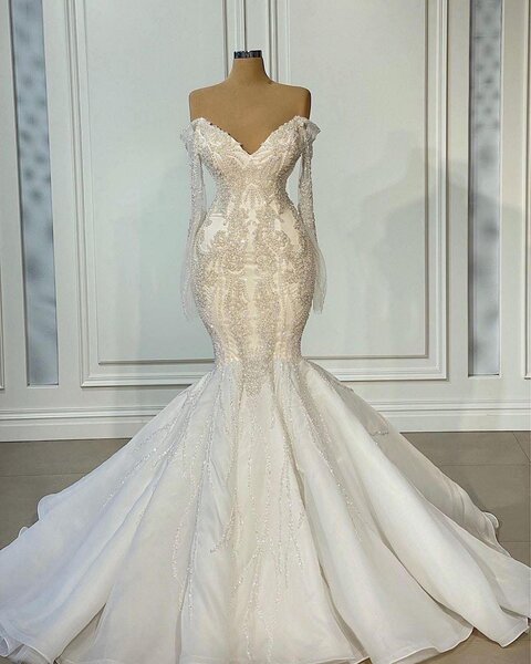 Robe de mariée sirène en dentelle