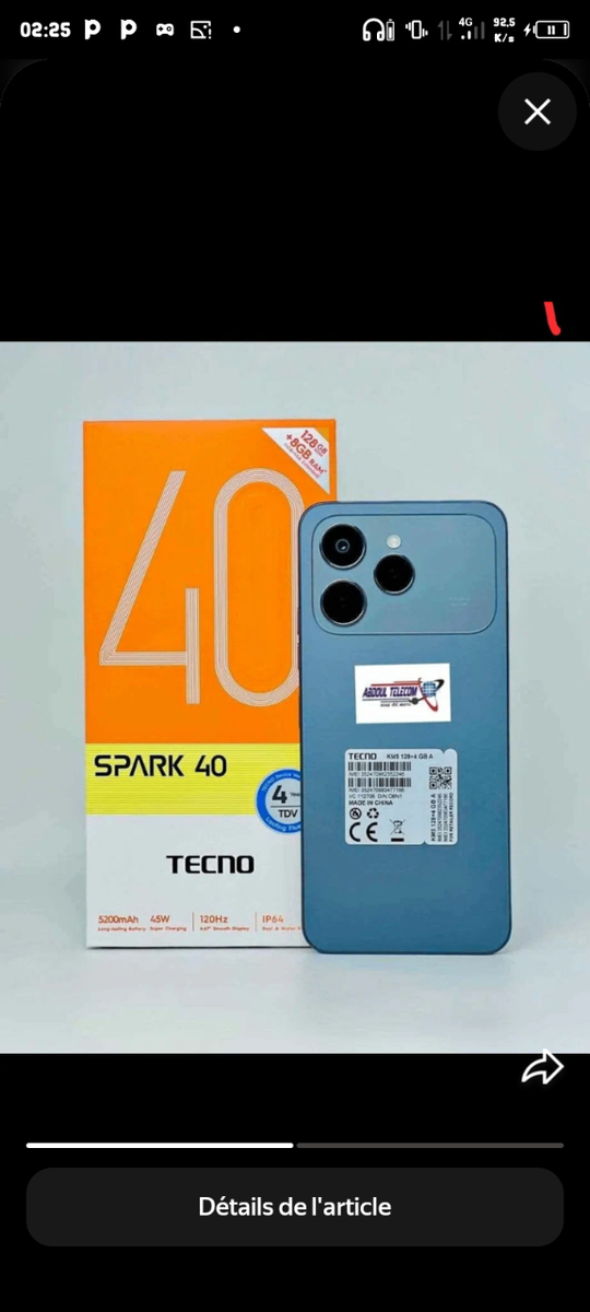 Tecno Spark 40 Smartphone