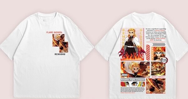 T-shirt Rengoku Flammes