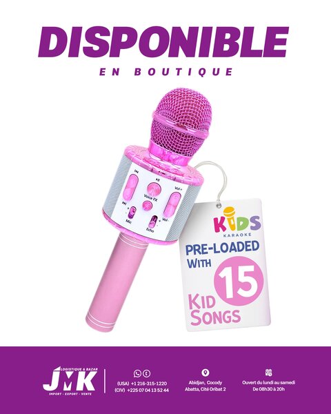 Microphone Karaoké Enfant Bluetooth