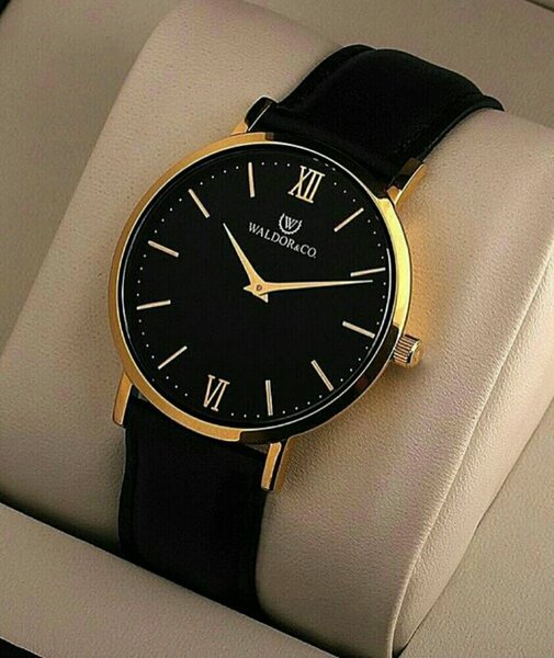 Montre classique en cuir