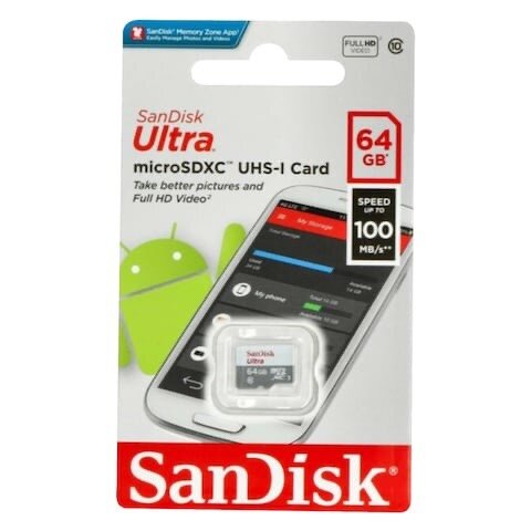 Carte MicroSDXC SanDisk 64GB Ultra