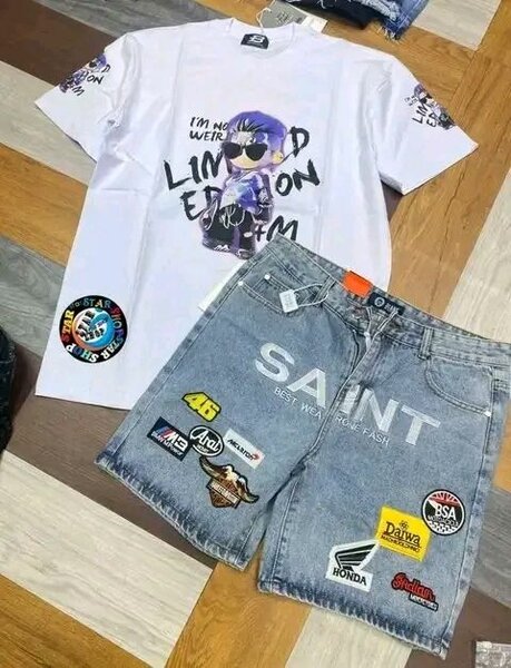 Saint Michel homme T-shirt et Short jeans