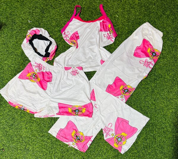 4 in 1 cotton night wear