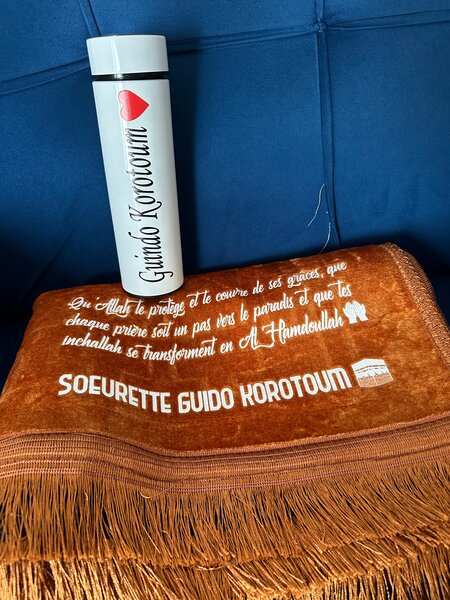 Couverture avec message personnalisé