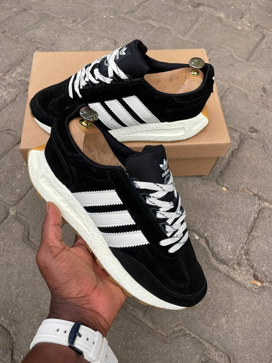 Baskets noires confort Adidas