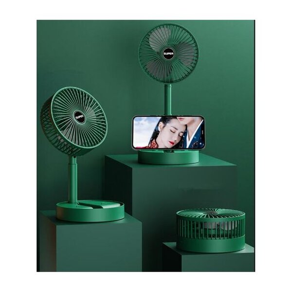 Power rechargeable desk fan