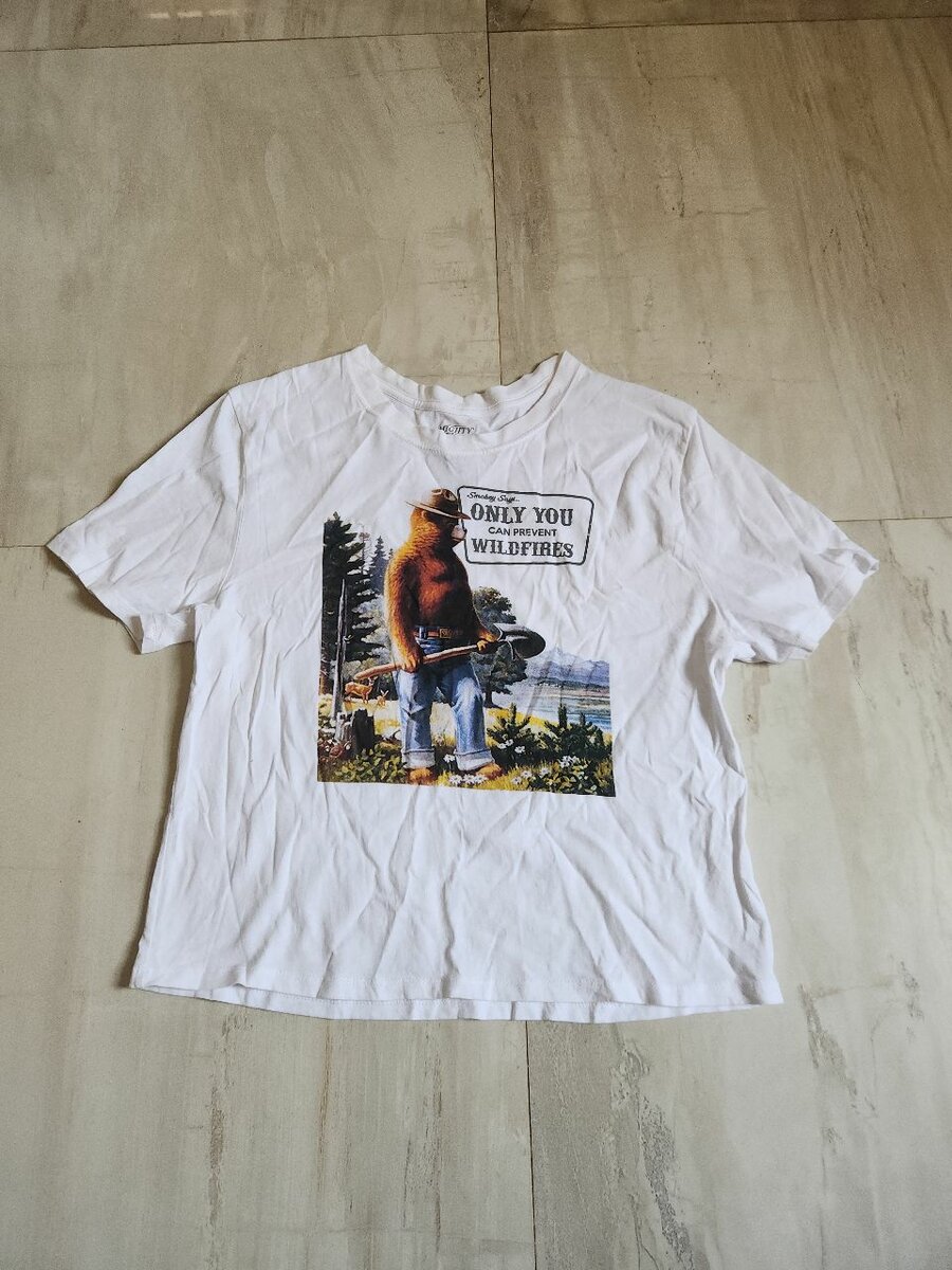 Mighty Fine Smokey the Bear Crop Top