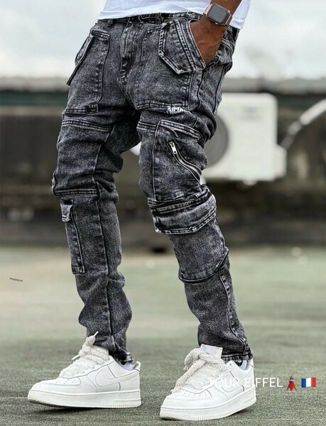 Jean cargo homme style urbain