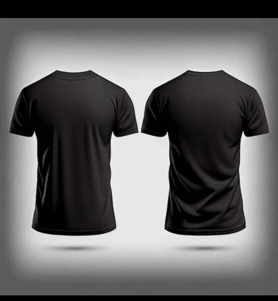 T-shirt noir unisexe