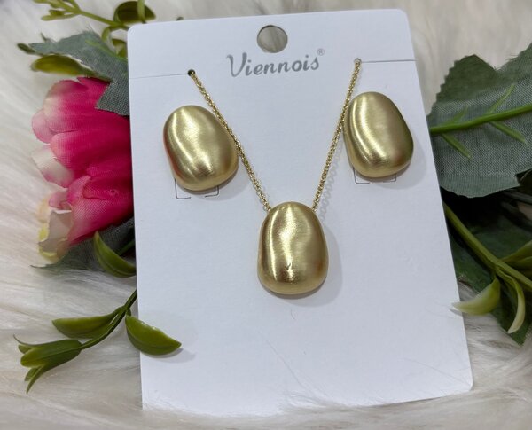 Ensemble Bijoux Doré Élegant