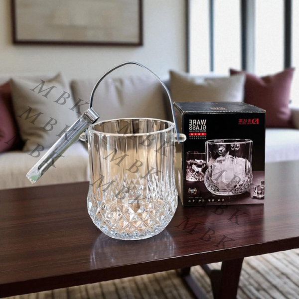 Seau à glace en cristal élégant