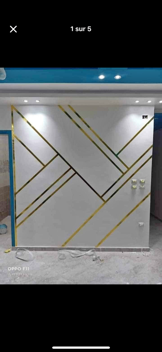 Ruban décoratif doré auto-adhésif