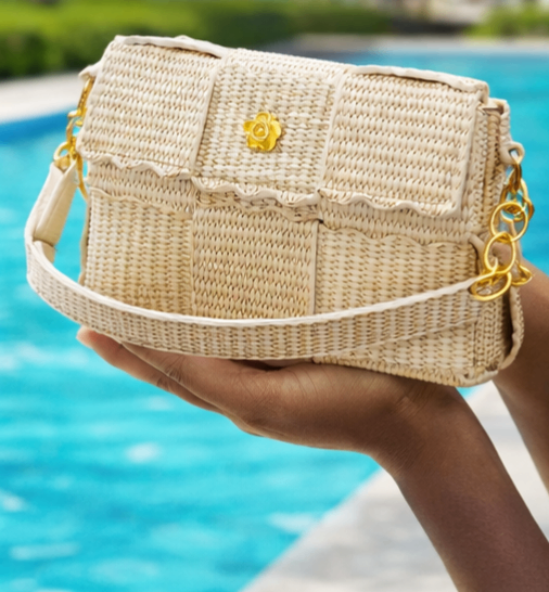 Sac à main en rotin pour femme