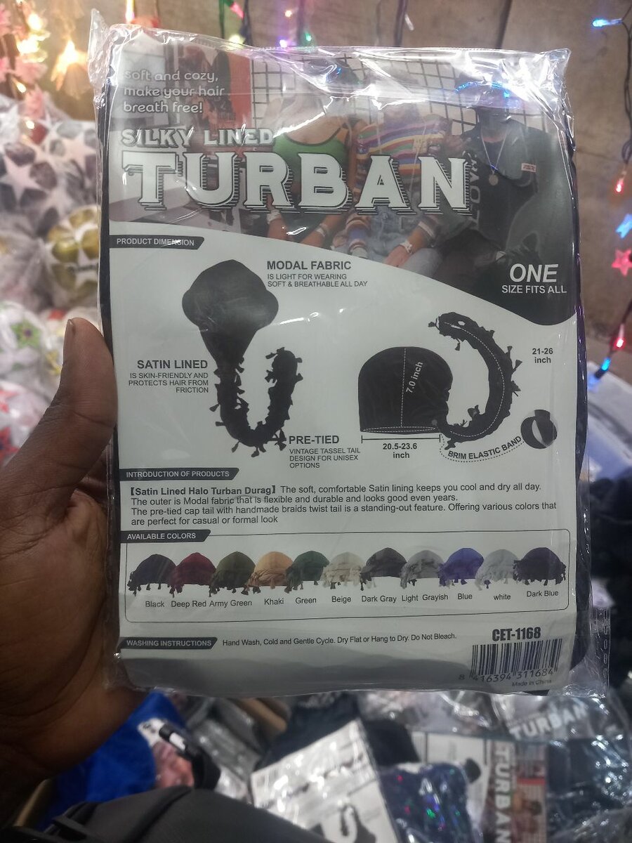 Turban en modal et soie