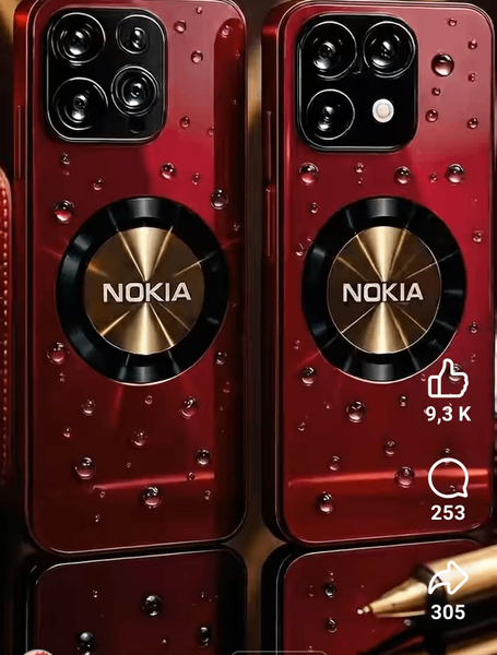 Coque Nokia Rouge Luxe avec Protection Camera