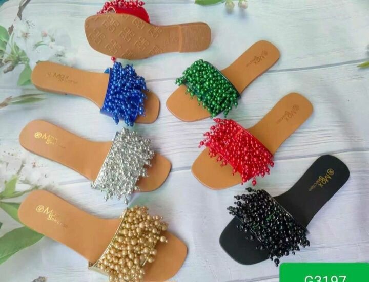 Sandales élégantes en perles