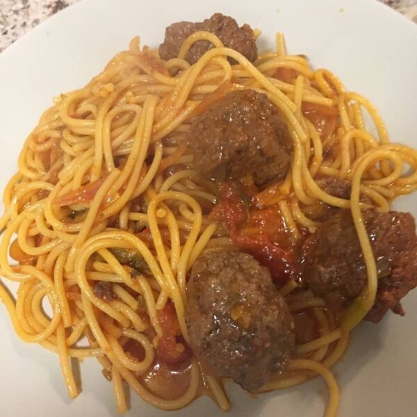 Spaghetti à la viande