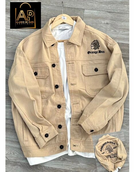 Veste Homme Casual Beige