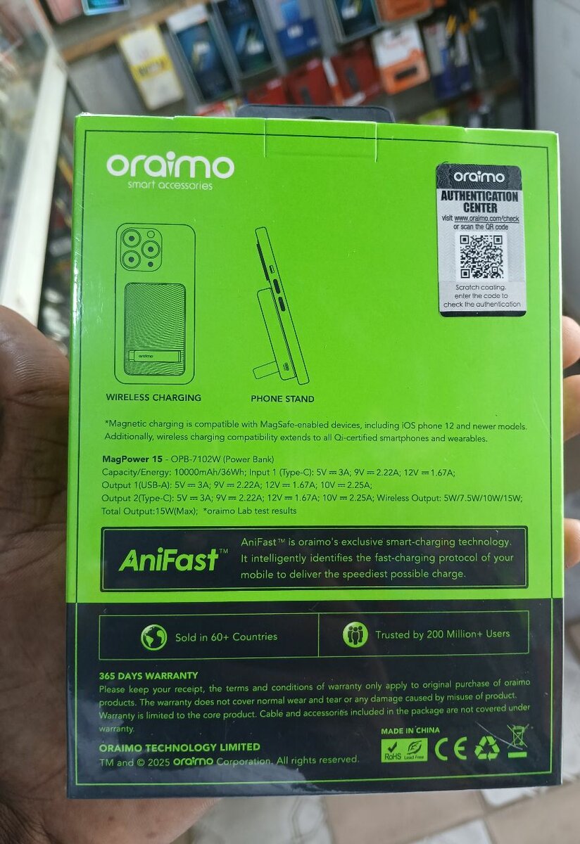 Power bank Magnetic Oraimo