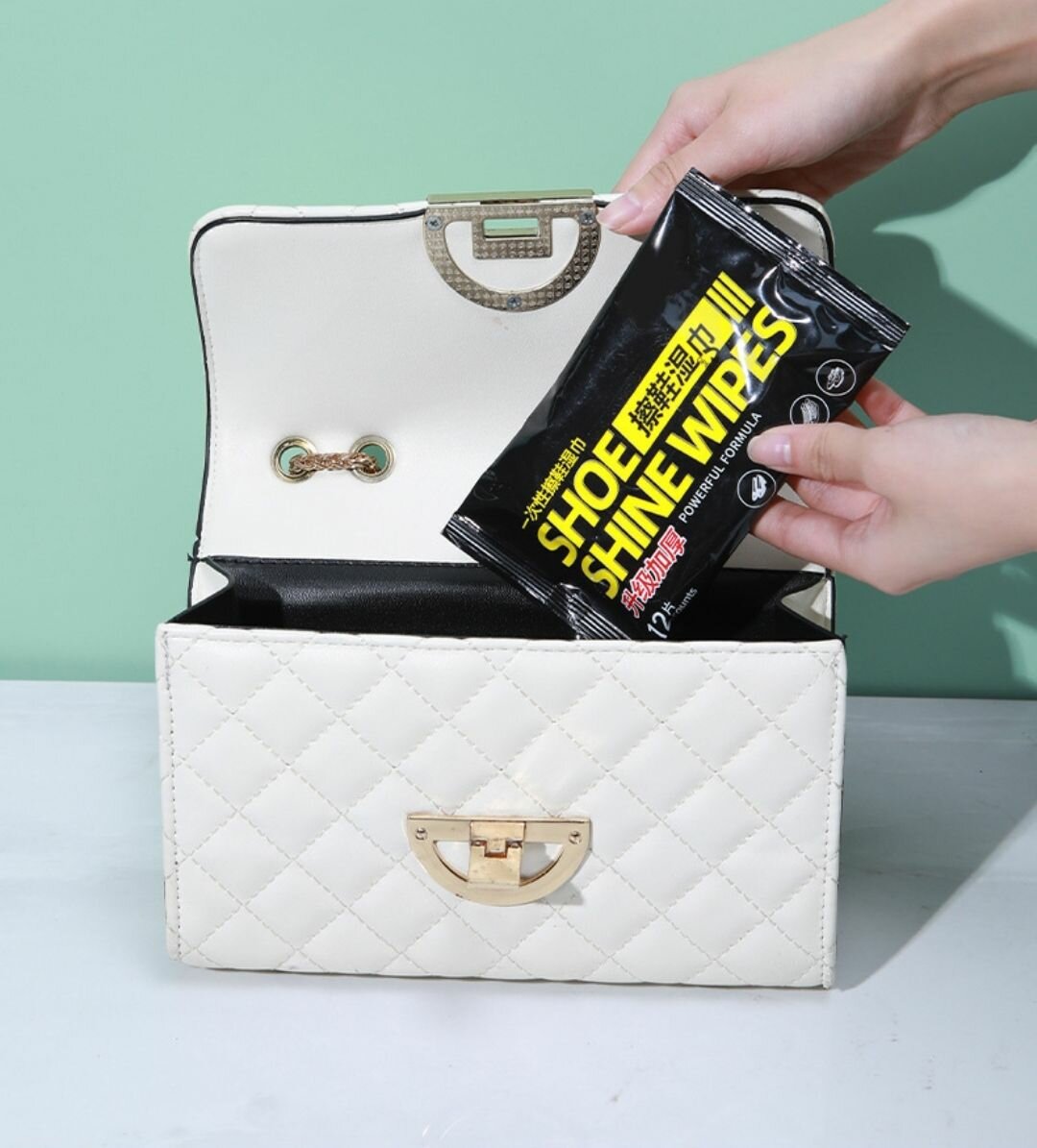 Lingettes nettoyantes chaussures