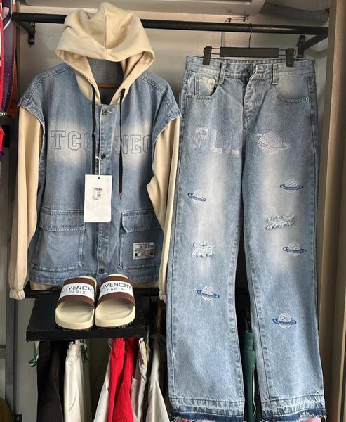 Ensemble jeans homme mode