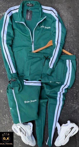 Ensemble survêtement vert homme - polo jogger