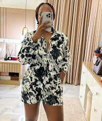 Combishort floral moderne