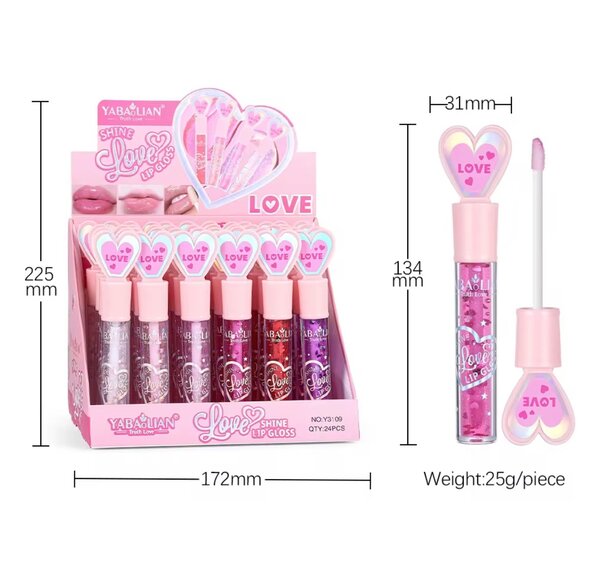 Yabalian Brillant à Lèvres Love