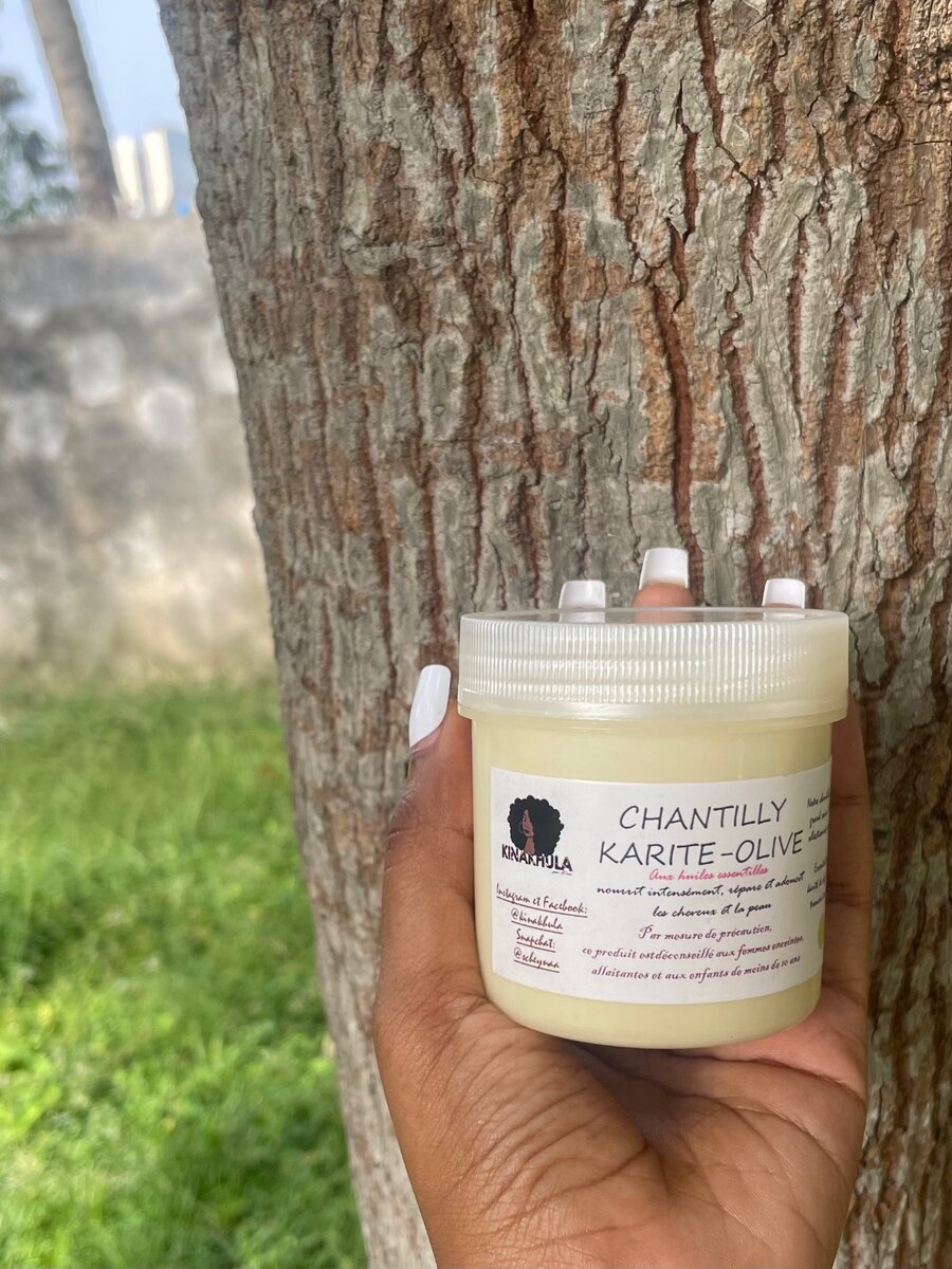 Chantilly karité olive et huiles essentielles