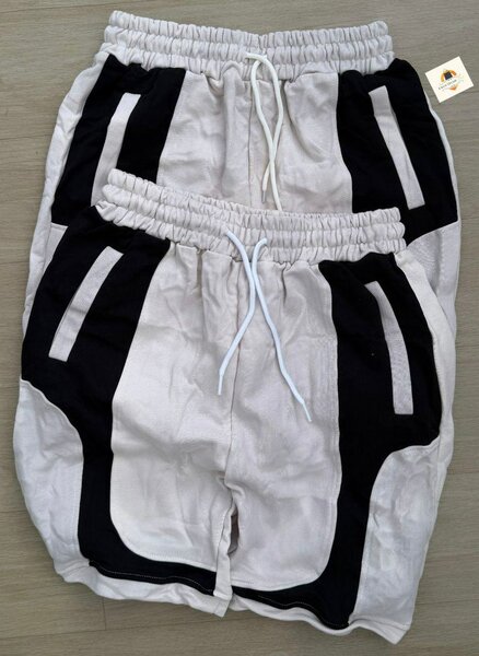 Shorts de sport homme blanc et noir