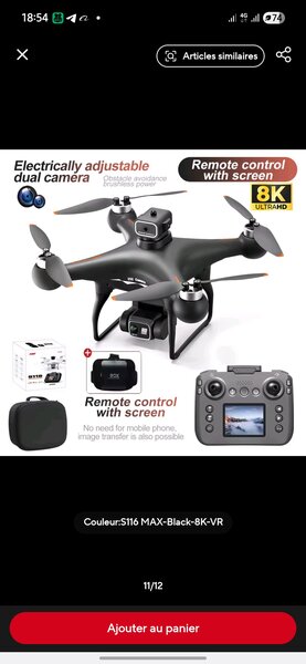 Drone 8K avec 2  caméra