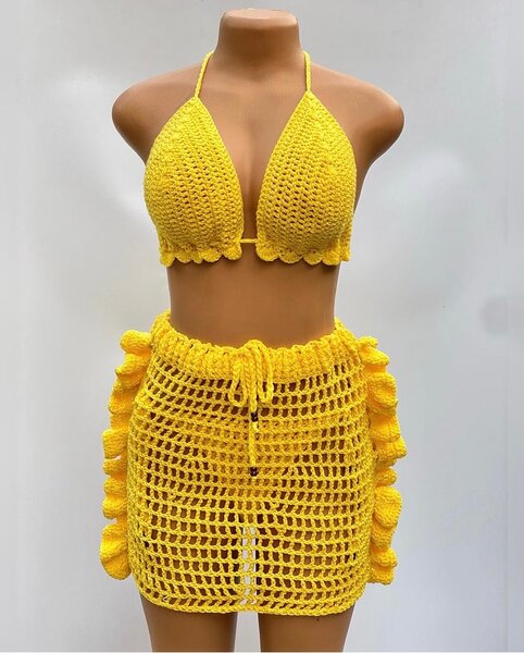 Maillot crochet 3 pièces