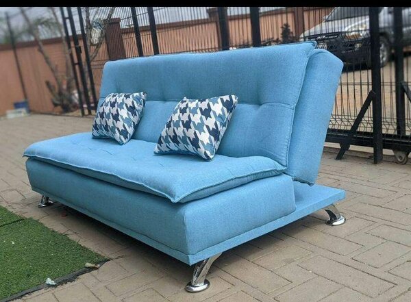 Canapé-lit bleu moderne