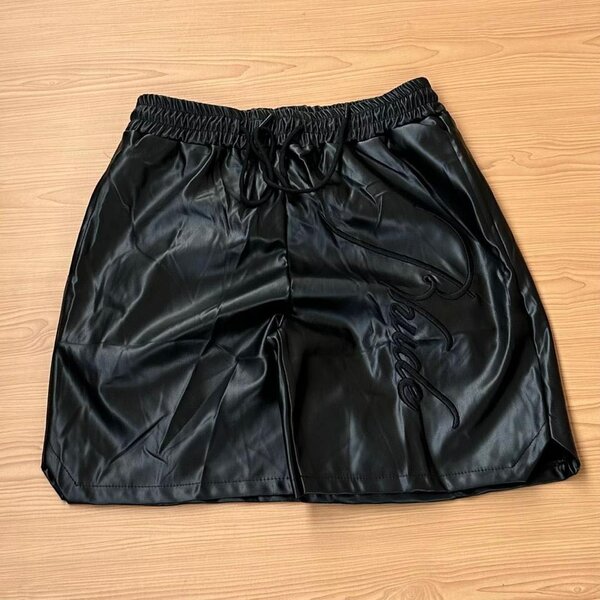 Leather shorts