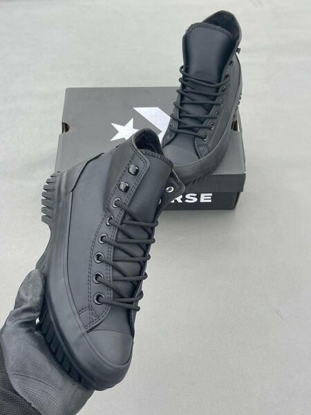 Baskets montantes noires unisexes