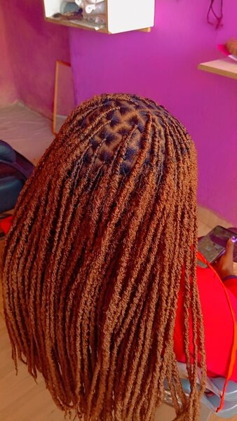 Tresses africaines longues roux