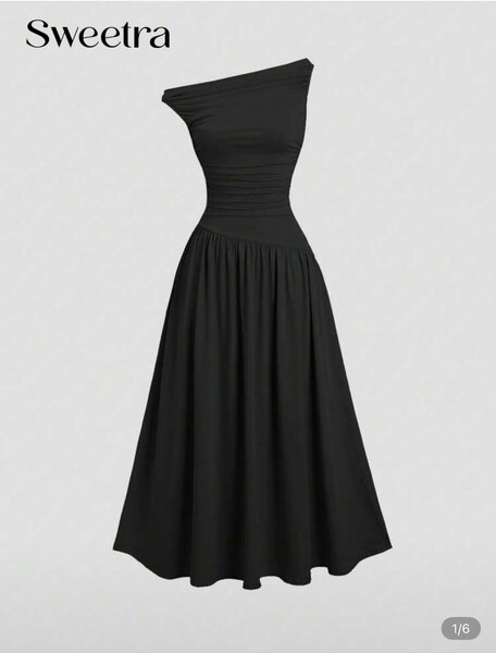 Robe élégante asymétrique