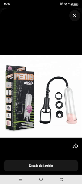 Pompe à pénis avec accessoires