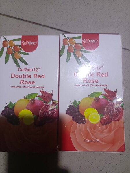 Double red rose ddd