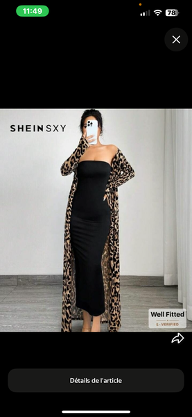 Robe Longue avec Kimono Elegant