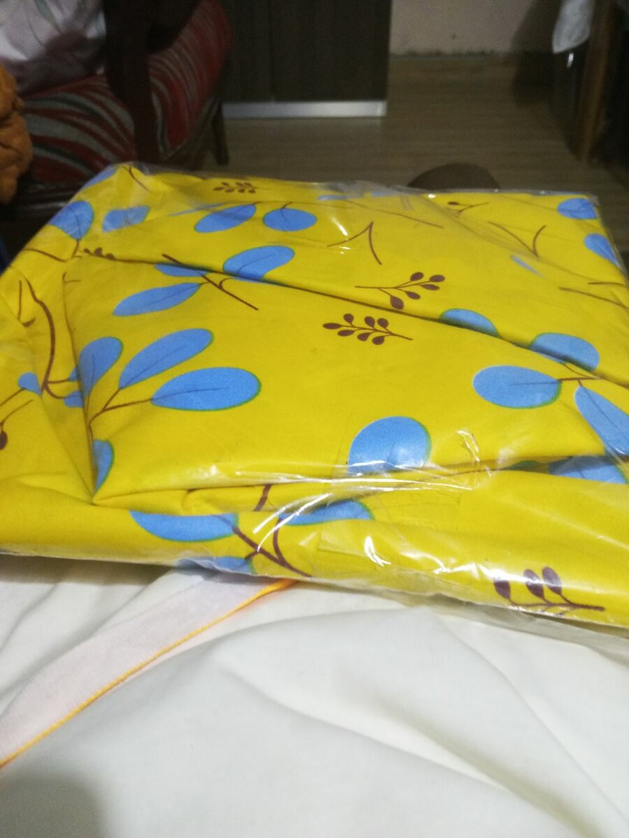 Housse de Couette Jaune à Motifs