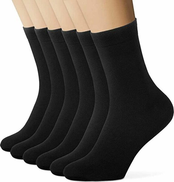 Lot de 12 chaussettes noires