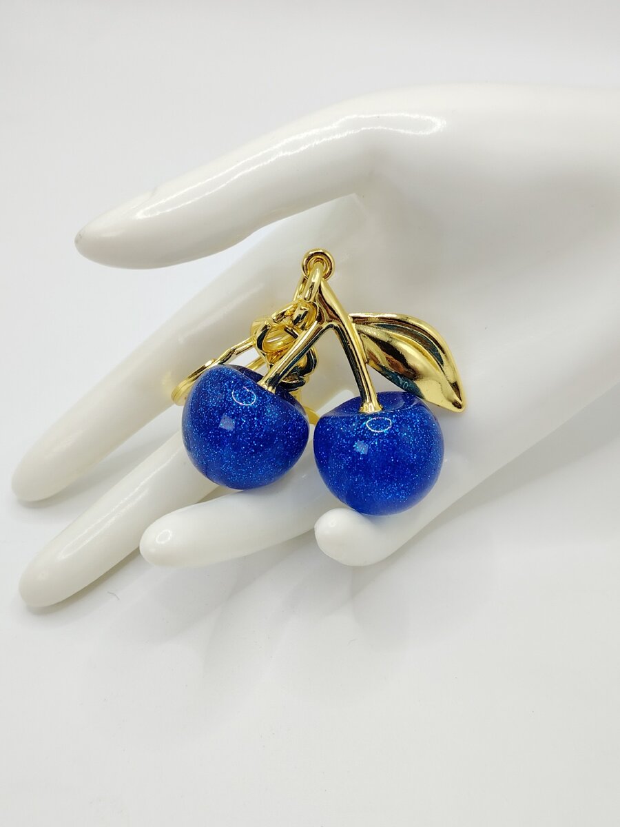 Porte clé cristal cerise