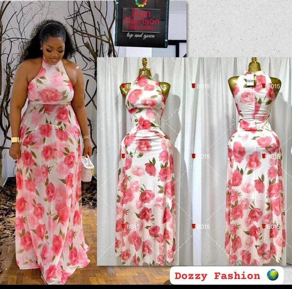 Robe longue dentelle pour femme