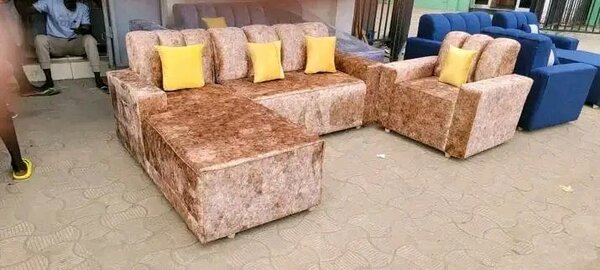 Canapé 3 places en tissu - Salon moderne