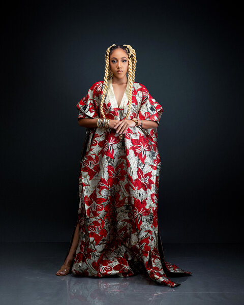 Robe Caftan Floral Élégante