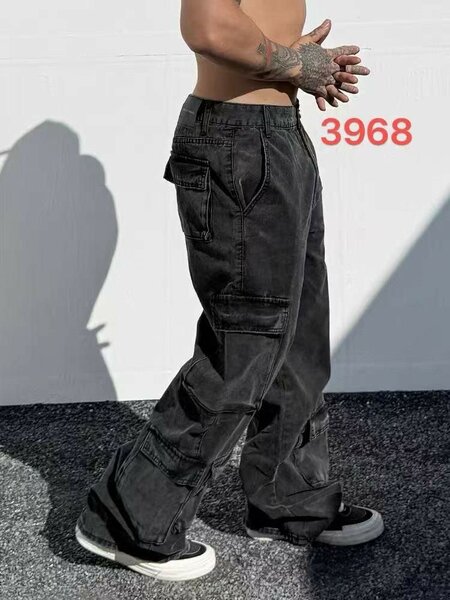 Pantalon cargo ample homme