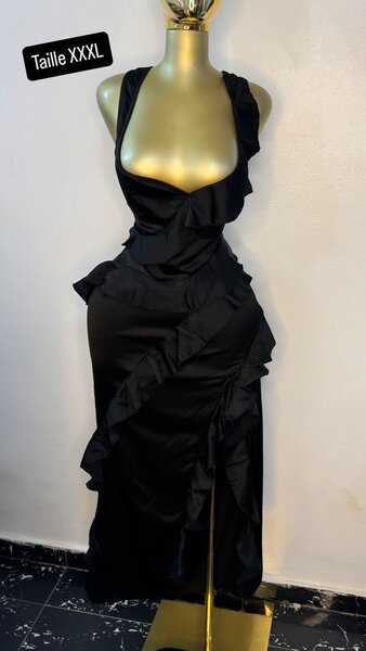 Robe noire grande taille XXXL